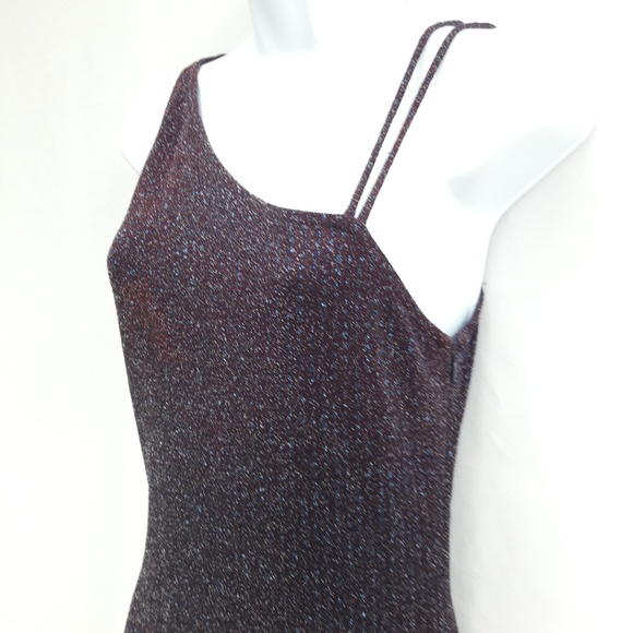 LuReX Vintage Cache Gown Maxi Dress Glitter Umbre Purple Side Zip USA - Picture 4 of 8